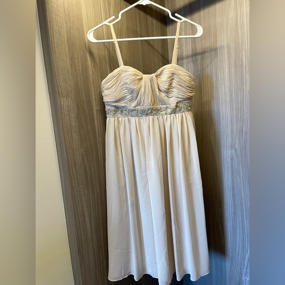 2 BRAND NEW beige Prom/Bridesmaid/Bridal/formal/cocktail dresses in S(US2-4) - Picture 4 of 6